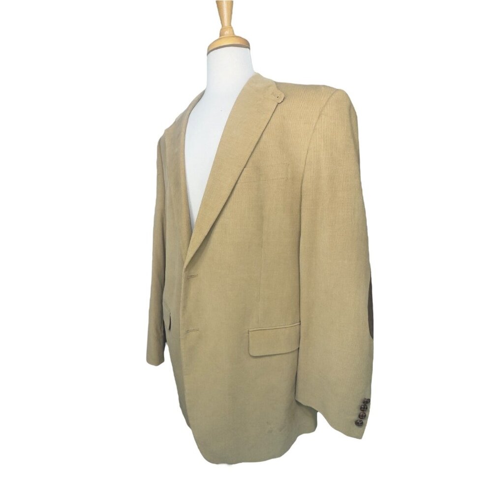 Lauren Ralph Lauren Men's Beige Cotton Sports Blazer with Elbow Patches 42L - Picture 12 of 14